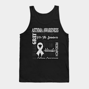 Asthma Awareness  I Wear Gray for an Asthmatic Tank Top